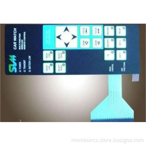 PET film overlay Matrix Membrane keypad , Touch Screen Keyb